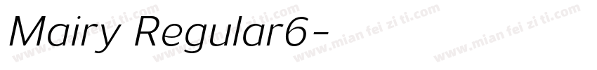 Mairy Regular6字体转换
